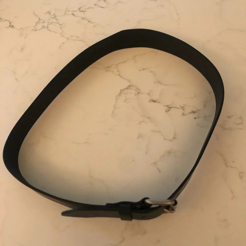 Men's GNW Black Bonded Leather Belt